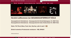 Desktop Screenshot of gesangsunterrichtkoeln.com